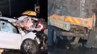 maihar-rewa-national-highway-accident-5-members-of-same-family-die-after-speeding-car-collides-with-truck-in-mp-latest-updates