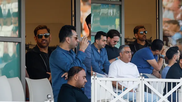 watch-ms-dhoni-celebrates-birthday-in-england-spotted-cheering-for-team-india-during-3rd-t20i