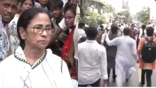 Mamata Slaps 3 People, Fumes At Police As TMC-BJP Workers Clash During Kolkata Rally; Eggs Thrown, Chor Slogans Raised