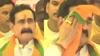 i-will-bow-my-head-at-every-door-narottam-mishra-breaks-into-tears-in-datia-bypoll-nomination-rally-makes-emotional-appeal-to-bjp-workers