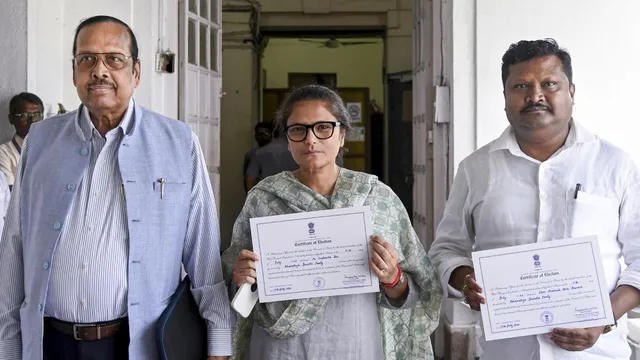 west-bengal-3-former-tmc-mps-elected-unopposed-to-rajya-sabha-on-bjp-tickets-weeks-after-quitting-mamata-party