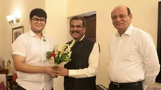 dharmendra-pradhan-meets-neet-ug-topper-amid-intense-protests-and-calls-for-resignation
