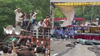 cjp-sansad-march-live-updates-delhi-jantar-mantar-security-neet-paper-leak-cockroach-janta-party-parliament-march-police-action-news-updates-lb