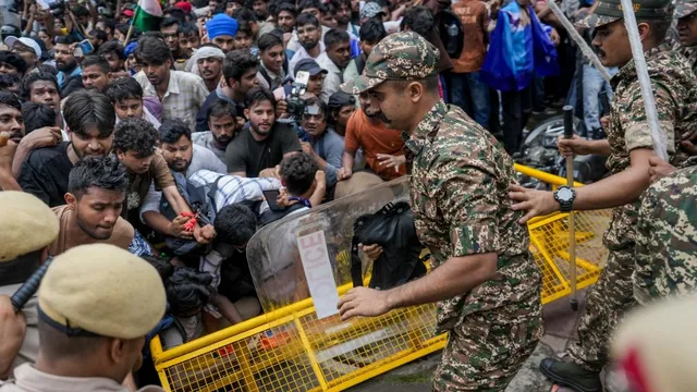 cjp-protest-day-2-dipke-vows-to-continue-parliament-march-as-delhi-police-file-multiple-firs-over-clashes-updates-abhijeet-dipke-sonam-wangchuk-cockroach-janata-party