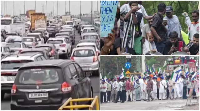 delhi-ncr-faces-major-traffic-disruptions-as-cjp-protest-farmers-march-chock-roads