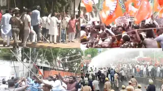 rahul-gandhi-lkm-protest-sparks-bjp-congress-clashes-across-states-stones-pelted-in-patna-workers-grapple-in-hyderabad-mumbai-bhopal