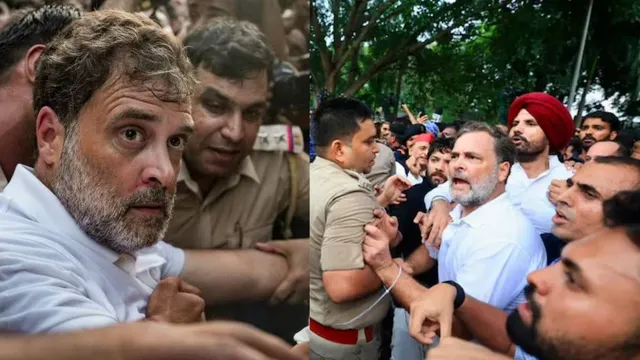congress-protest-outside-rahul-gandhi-arrest-pm-modi-residence-malikarjun-kharge-birthday-invite-protest-sit-in-dharmendra-pradhan-resignation-neet-cjp-protest