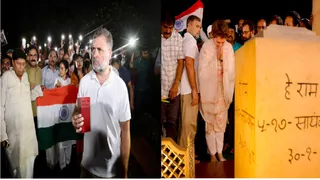 Rahul Gandhi Leads Oppn MPs' March To Gandhi Smriti In Solidarity With Students, Demands Pradhan's Resignation