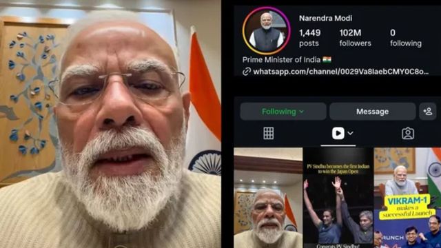pm-modi-instagram-account-sees-1-million-follower-jump-as-his-video-on-paper-leak-hits-309-million-views