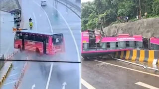 kerala-bus-accident-1-dead-several-injured-as-bus-overturns-after-skidding-25-metres-in-kuttippuram-cctv-captures-terrifying-crash