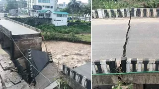 Himachal Monsoon Fury: Old Bata Bridge On Kala Amb-Paonta Sahib Highway Collapses After Heavy Rains