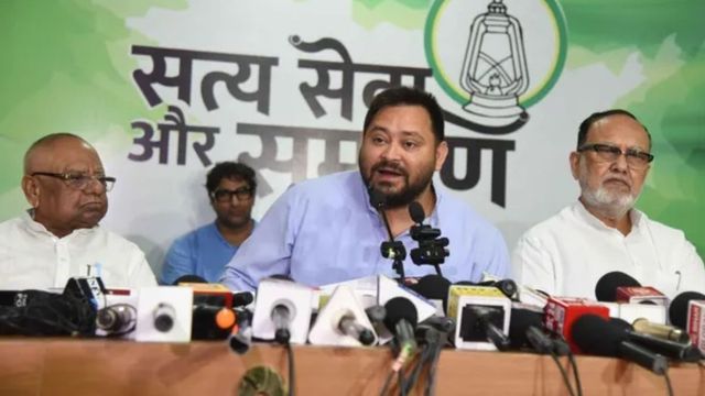 tejashwi-yadav-takes-dig-at-bihar-police-findings-on-bihar-eo-vimal-kumar-murder-probe-says-a-driver-can-even-attack-cm