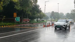 Heavy Rain Brings Relief To Delhi, Gurugram; Traffic Snarls Hit Chandigarh Highway