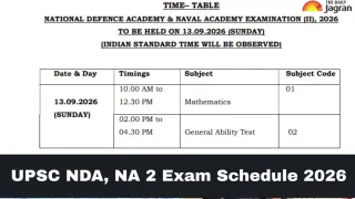 UPSC NDA, NA 2 Exam 2026: Check Exam Schedule, Patterns And Vacancies Details Here