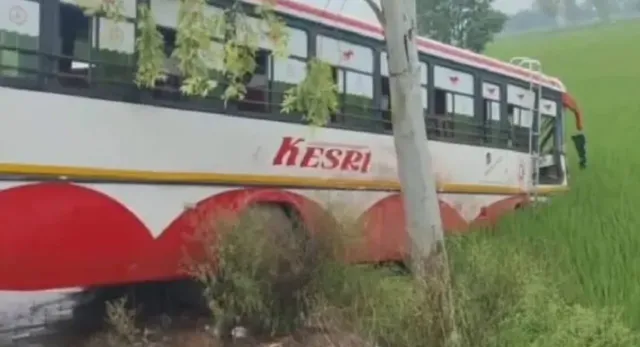 haryana-high-speed-bus-crashes-into-brick-laden-tractor-trolley-over-20-injured-near-kurukshetra
