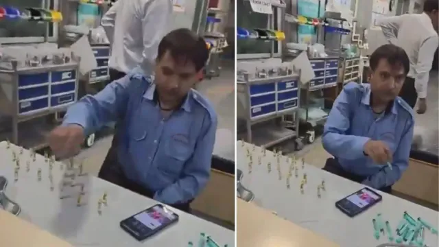 watch-video-shows-noida-district-hospital-guard-filling-syringes-in-front-of-nurse-both-suspended