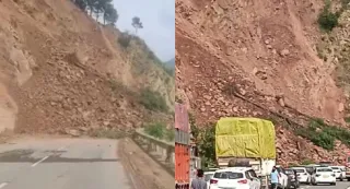 Jammu-Srinagar Highway Hit By Massive Landslide; Traffic Halted, Vehicles Diverted