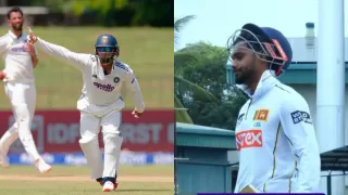 ind-vs-sl-sarfaraz-khans-sledging-gets-under-sri-lanka-captains-skin-before-crucial-dismissal-watch-video