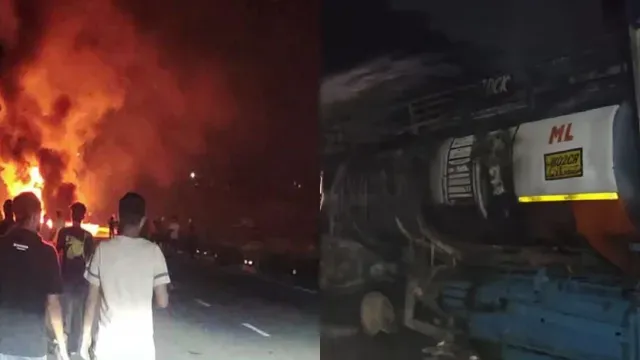 jammu-and-kashmir-oil-tanker-dumper-catch-fire-after-massive-collision-on-jammu-srinagar-national-highway