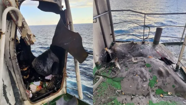 indian-crewed-vessel-mv-baryon-hit-by-drone-sailing-from-russia-to-karachi-video-shows-fire-damaged-section-sailors-safe