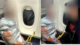 Attacked Traveller, Hurled Racist Slurs: American Airlines Flight Diverted, Violent Passenger Tied With Duct Tape | Watch