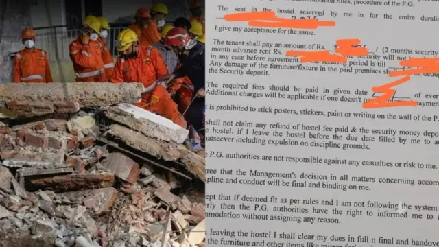 pg-not-responsible-for-any-casualties-or-risk-to-me-rent-agreement-of-collapsed-satya-niketan-building-left-students-vulnerable