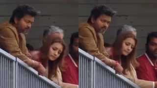 CM Vijay And Trisha Krishnan Step Away From Railing After Noticing Camera At UK Event; Video
