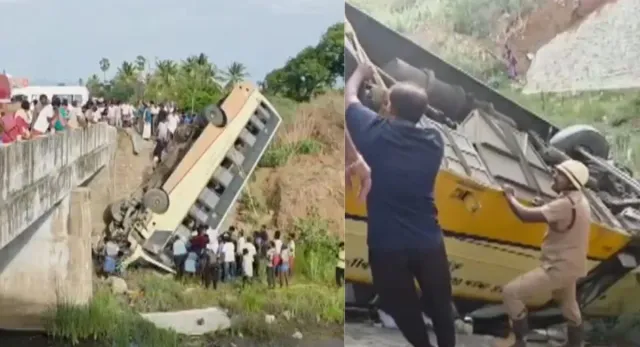 tamil-nadu-several-injured-as-govt-bus-falls-into-dry-river-in-tenkasi-rescue-underway