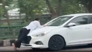 Lucknow Woman Dragged On Car Bonnet By Boyfriend After Argument Amid Gurugram Hit-And-Run Outrage | Video