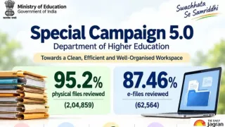 Ministry of Education Reviews Over 2 Lakh Files Under Special Campaign 5.0 Cleanliness Drive