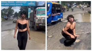 Chhattisgarh CM In Action After Dancer Siddharth Yadav Performs In Woman's Costume On Ambikapur Road To Highlight Potholes
