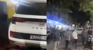 Bengaluru Woman Abducted After Marriage Against Family's Wish, SUV Hits Vehicles During Escape; 6 Hurt | Video