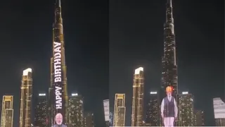 Dubai's Iconic Burj Khalifa Lights Up For PM Modi's 76th Birthday | WATCH
