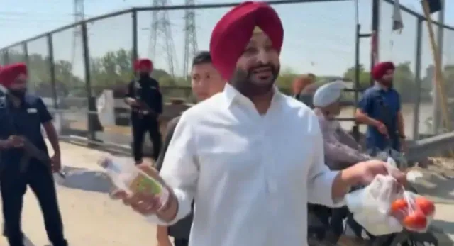 bjps-ravneet-bittu-detained-after-protest-with-liquor-bottle-eggs-near-punjab-cms-convoy-in-ludhiana