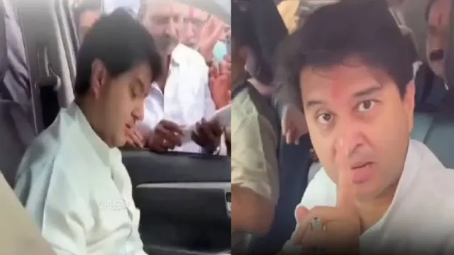 jyotiraditya-scindia-loses-his-cool-over-no-road-no-vote-remark-by-guna-man-congress-calls-it-arrogance-of-power-video