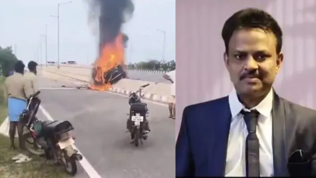 telangana-neurosurgeon-burnt-alive-after-car-hits-divider-viral-video-shows-vehicle-engulfed-in-flames