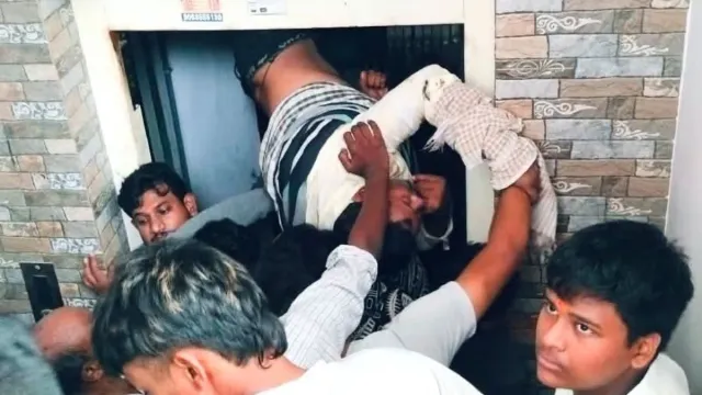 hyderabad-faulty-lift-traps-man-upside-down-leg-stuck-between-grills-video-of-dramatic-rescue