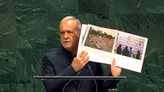 Holding Photo Of Students Killed In Minab Attack, Pezeshkian Says 'Iran Victim Of US Terrorism' | Watch