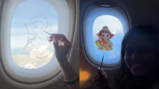'Just For Views': Indian Artist Paints Lord Ganesha On Flight Window, Receives Massive Backlash
