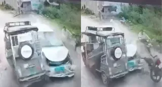 Ludhiana Crash: Speeding Car Rams 6 Vehicles In Seconds, Biker Flung Into Air; 5 Injured | WATCH