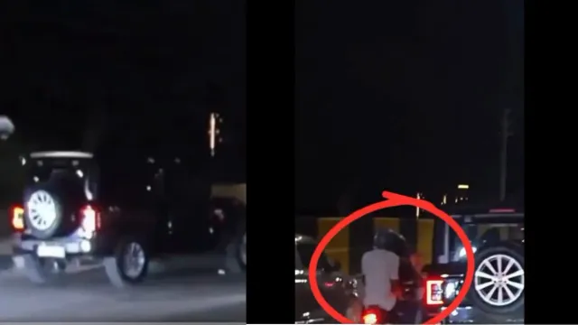 video-thar-roxx-rams-into-bike-sends-riders-flying-before-fleeing-delhi-gurugram-expressway