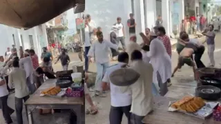 Video: After 'Battle Of Baghpat' Over Chaat, 'Battle Of Hapur' Over Chutney In UP As Lathis And Bricks Fly At Samosa Shop