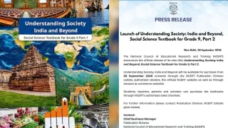 NCERT Releases New Class 9 Social Science Textbook ‘Understanding Society: India And Beyond’, Available For Purchase From Today