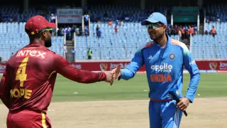 auqib-nabi-makes-debut-india-to-feature-with-one-change-as-shubman-gill-opts-to-bowl-vs-west-indies-in-2nd-odi-check-playing-xis-live-score-from-guwahati