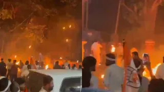 stones-burning-torches-thrown-during-ksu-sfi-clash-near-kerala-university-hostel-160-booked-video