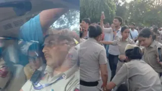 aisa-chief-neha-bora-detained-by-delhi-police-during-protest-against-cec-gyanesh-kumar-near-jantar-mantar-released-later