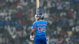 shreyas-iyer-smashes-maiden-t20i-century-during-1st-t20i-against-west-indies-at-ekana-stadium-in-lucknow