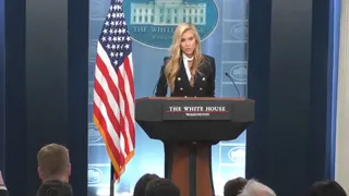 'My President, I Mean My Husband': Trump's New Press Secretary Faces Backlash After Awkward First Briefing | VIDEO