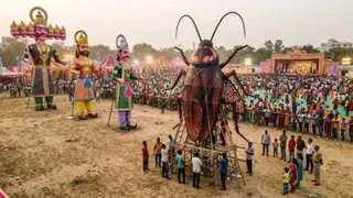 30-Foot 'Cockroach' Effigy To Burn Alongside Ravan, Kumbhkaran, And Meghnad At Delhi Ramlila Amid CJP Protests