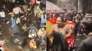 stampede-like-situation-at-kolkata-durga-puja-pandal-several-injured-cm-suvendu-visits-chorbagan-video